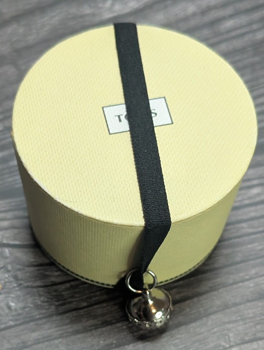Rare TOUS Butter Yellow Bear Bell Jewelry Charm Box Small Storage Gift Earrings